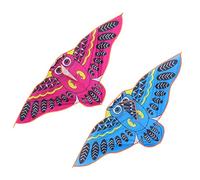 Beaupretty 2PCS Outdoor Owl Kites Windproof Silk Flying for Park Beach Garden Fun Random Color Cute Cartoon Bird Design Random Color