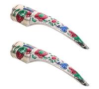 Beaupretty 2pcs Palace Nail Cover Ancient Queen Costume Claw Finger Tips Reusable Nail Jewelry for Halloween Dance Drama Cosplay