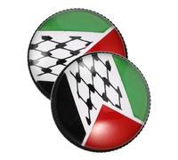 Beaupretty 2pcs Palestine Flag Lapel Quality Crafted Palestinian National Badge for Jackets Hats Bags Unique Souvenir Decor Distinctive Appeal