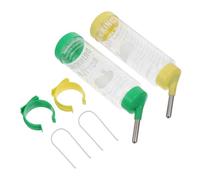 Beaupretty 2pcs Pet Drinking Fountain Chinchilla Drinking Water Bottle No Smell Easy to Clean Plastic 250ml Can Be Hung on The Pet Cage Adorable Shape