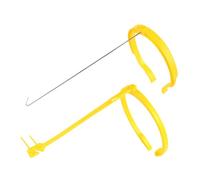 Beaupretty 2pcs Pig Insemination Clip Holder for Sows, Artificial Insemination Tool Unique Shape Design, Made of Pe and 201 Stainless Steel, Convenient and Professional Use for Pig Farming