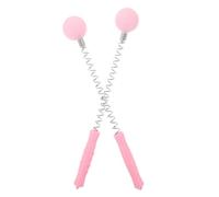 Beaupretty 2pcs Pink Manual Beat Golf Ball Massage Hammer for Back Neck Shoulder Acupoint Muscle Relief with Roller Body Massage Tool Stick for Self