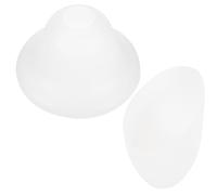 Beaupretty 2pcs Plastic Horseshoe Shaped Lamp Shade Replacement for Light Socket White Decorative Lamp Cover Sturdy Umbrella Shaped Design