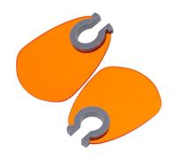 Beaupretty 2pcs Plastic UV Nail Lamp Blocking Shields Fan Shaped Eye Protection Nail Lamp Cover UV Shield Board Curing Lights Covers for Salon Home Uses