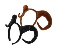 Beaupretty 2pcs Plush Antelope Horn Headband for Halloween Costume Animal Horn Hair Hoop for Boys and Girls Adults Sheep Goat Cosplay Animal Cosplay Costume Props for Party