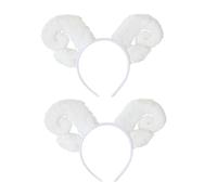 Beaupretty 2pcs Plush Lamb Ears Headband Sheep Horn Hair Accessory for Headwear Detail