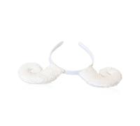 Beaupretty 2Pcs Plush Sheep Horn Hair Bands Lightweight Party Headdress for Cosplay Performance and Photo Props Soft Lamb Design Headwear for Boys