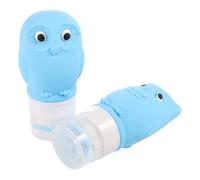 Beaupretty 2pcs Portable Leak Silicone Travel Bottles with Adorable Owl Design Refillable Squeeze Containers for Shampoo and Lotion Lightweight and Compact for Toiletries The Go