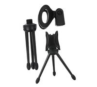 Beaupretty 2Pcs Portable Mini Foldable Mic Stand Plastic Tripod Table Holder for Desktop Podcast Recording Live Streaming Video Chats Durable Audio Accessory