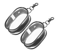 Beaupretty 2pcs Portable Transparent Doll Carrying Bag Sturdy PVC Pouch for Outdoor Use for School Trips and Shopping Convenient Storage for Dolls and Accessories