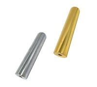 Beaupretty 2Pcs Professional Metal Guitar Slides Assorted Color Finger Slide Bars for Guitarists for Acoustic and Electric Guitars Compact and Easy to Use