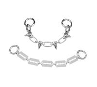 Beaupretty 2pcs Punk Style Shoe Chain Hip Hop Shoe Clip Accessories Gothic Decorations