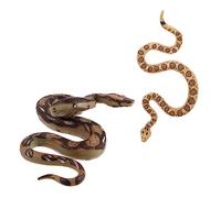 Beaupretty 2pcs Realistic Snake Models Lifelike Educational Animal Props for Halloween Prank Decorations Craftsmanship Inspiring Imagination and Curiosity
