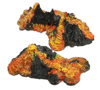 Beaupretty 2pcs Realistic Volcano Models Lifelike Fake Volcano Decoration for Landscape Sand Table and Home Decor for Collecting Teaching and Adding Chic Style to Your Space