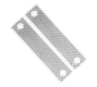 Beaupretty 2pcs Rectangular Road Safety Reflectors 180x40mm Highway Guardrail Reflective Markers White High-visibility Road Delineators for Nighttime and Low-light Conditions