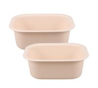 Beaupretty 2pcs Rectangular Thick Plastic Non Slip Changing Table Basin Wash Basin for Diaper Changing Station Face Laundry Foot Soak