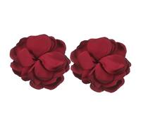 Beaupretty 2pcs Removable DIY Flower Shoe Clips for Wedding and Party Decorations of Burgundy Shoe Charms Elegant and Lightweight Accessories to Enhance Your Footwear