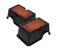 Beaupretty 2pcs Reptile Humid Hide Cave for Leopard Gecko and Small Reptiles, Ceramic with Leopard Pattern, Large Size Humidity Retention Habitat for Gecko Tanks and Turtle Enclosures