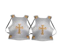 Beaupretty 2pcs Retro Roman Armour for Wearable Shield Chest Plate for Dress Up Cosplay Medieval Theme Parties Encourages Imaginative for