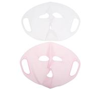 Beaupretty 2PCS Reusable Silicone Face Mask Holder for Women Fit Sheet Mask Cover with Ear Hanging Design Contour Fitting Moisturizing Facial Tool for Skincare and Beauty