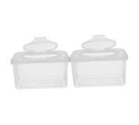 Beaupretty 2pcs Reusable Wipes Dispenser Bathroom Wipe Holder Lid for Nursery and Home Use Keeps Fresh and Accessible