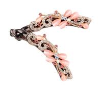 Beaupretty 2pcs Rhinestone Bow Clip Hair Accessories for Women Girls Banana Hair Clip Thick Ponytail for Women