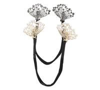Beaupretty 2pcs Rhinestone Hair Bun Maker French Styling Tool for Elegant Wedding Hairstyles and Versatile Hair Accessories for Women and Girls