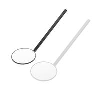 Beaupretty 2pcs Round Makeup Mirror Eyelash Extension Mirror Portable Magnifying Eyelash Inspection for Lash Tech Salon Supplies and Makeup Lash Use
