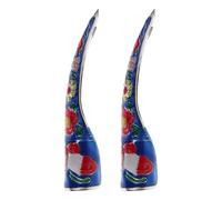 Beaupretty 2pcs Royal-style Nail Covers Chinese Long Nail Tips for Cosplay Fingertip Claw Rings for Halloween Parties Ancient Queen Costume Jewelry Finger Tips for Stage Performance