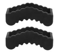 Beaupretty 2pcs Rubber Lifting Jack Pad Adapter Slotted Frame Rail Protector, Anti-slip Jack Stand Base Pads for Automotive Lift, Workshop and Garage Use