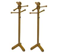 Beaupretty 2pcs Scale Scenes Clothing Rack for Travel Dress Display Creative Role Play Accessory