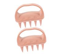 Beaupretty 2pcs Scalp Massager Hair Growth Tool Wide Tooth Comb Shampoo Brush Silicone Scalp Massager Brush for Detangling and Massage