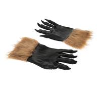 Beaupretty 2pcs Scary Wolf Costume Gloves Halloween Decorative Gloves for Cosplay Premium Vinyl Werewolf Hands for Parties Haunted Houses and Horror Themes