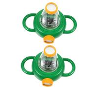 Beaupretty 2pcs Science Kit Insect Observation Box with Built in Magnifier for Plant and Bug Exploration Educational Plastic Viewer for Cognitive Skill Development and Outdoor Nature Study
