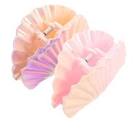 Beaupretty 2pcs Seashell Hair Claw Clips Ocean Inspired Resin Styling Accessories for Women Lightweight Versatile and Comfortable Hairpins for Effortless Summer Hairstyles