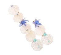 Beaupretty 2pcs Seashell Hair Clips with Faux Pearl Mermaid Inspired Hair Barrettes for Women for Weddings Parties and Daily Wear Lightweight and Comfortable