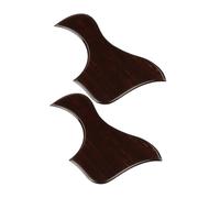 Beaupretty 2pcs Self Adhesive Duck Shaped Acoustic Guitar Pickguards Scratch Resistant PVC Protector Plates for Classical Bass Ukulele Durable Replacement Accessories with Textured Design