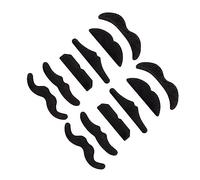 Beaupretty 2Pcs Self Adhesive Fake Mustaches for Halloween Cosplay Parties Realistic Beard Costume Accessories for Adults for Themed Events and Dress Up Fun
