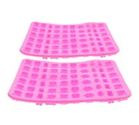 Beaupretty 2pcs Silicone Animal Gummy Mold Set for DIY Wax Seal Beads Making, Reusable Non-Stick Pink Silicone Moulds for Craft and Candy Making