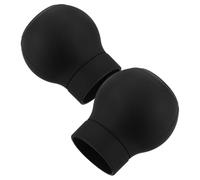 Beaupretty 2pcs Silicone Gear Shift Boot Cover for Car Gear Knob Ergonomic Design and Easy Installation, Round Shape Protector for 5-Speed Shifter Stick, for Driving