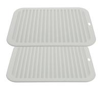 Beaupretty 2pcs Silicone Trivets Heat Resistant Pot Pads Flexible and Versatile Use Heat Insulation Mats Ornamental Appearance for Kitchen Table Protection