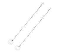 Beaupretty 2pcs Silver Cymbal Sizzle Chains for Drum Kits Metal Attachments Enhancing Jazz Cymbals with Extended Resonance Easy to Install Sizzle Effect for Crashes and Rides
