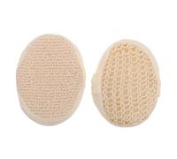 Beaupretty 2pcs Sisal Bath Sponge Natural Exfoliating Body Loofah Pads for Shower Wash Puff Deep Cleaning Supplies