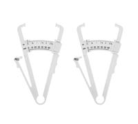 Beaupretty 2pcs Skinfold Caliper Body Fat Measure Device for Men Women Handheld Fat Caliper with Dual Scale in Accurate Body Tester for Abdominal Waist Arm Hip Measurement