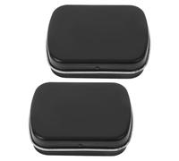 Beaupretty 2pcs Small Metal Watercolor Palette with Lid for Travel The-go Painting Empty Tin Box for Paint and Nail Polish Storage for Artists and Nail Art Supplies