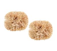 Beaupretty 2pcs Small Pets Chew Balls Made of Corn Leaves for Guinea Pigs and Hamsters, Natural Bunny Chewing for Teeth Grinding and Cleaning, for Daily Life and When They Are Alone
