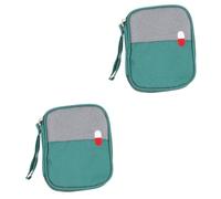 Beaupretty 2pcs Small Portable Medical Bag Emergency Medicine Storage Pouch for Travel Camping and School Use Medical Kit for Quick Access Emergencies