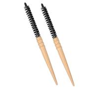 Beaupretty 2pcs Small Round Roll Brush Hair Styling Comb for Blow Drying Women Anti-static Volumizing Hairbrushes for Roots and Bangs