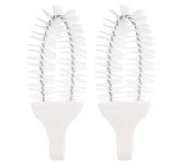 Beaupretty 2pcs Soft Toe Gap Cleaning Brush for Feet with Gentle Bristles Long Handle for Comfortable Use for Shower and Foot Care for Skin-Friendly Cleaning