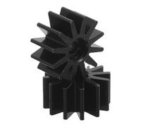 Beaupretty 2pcs Speaker Cooling Pad Hifi Audio Heatsink High Thermal Conductivity Gear-shaped Cooling Fin 20 Core Black Plastic for Sound Quality Preservation and Audio Builds